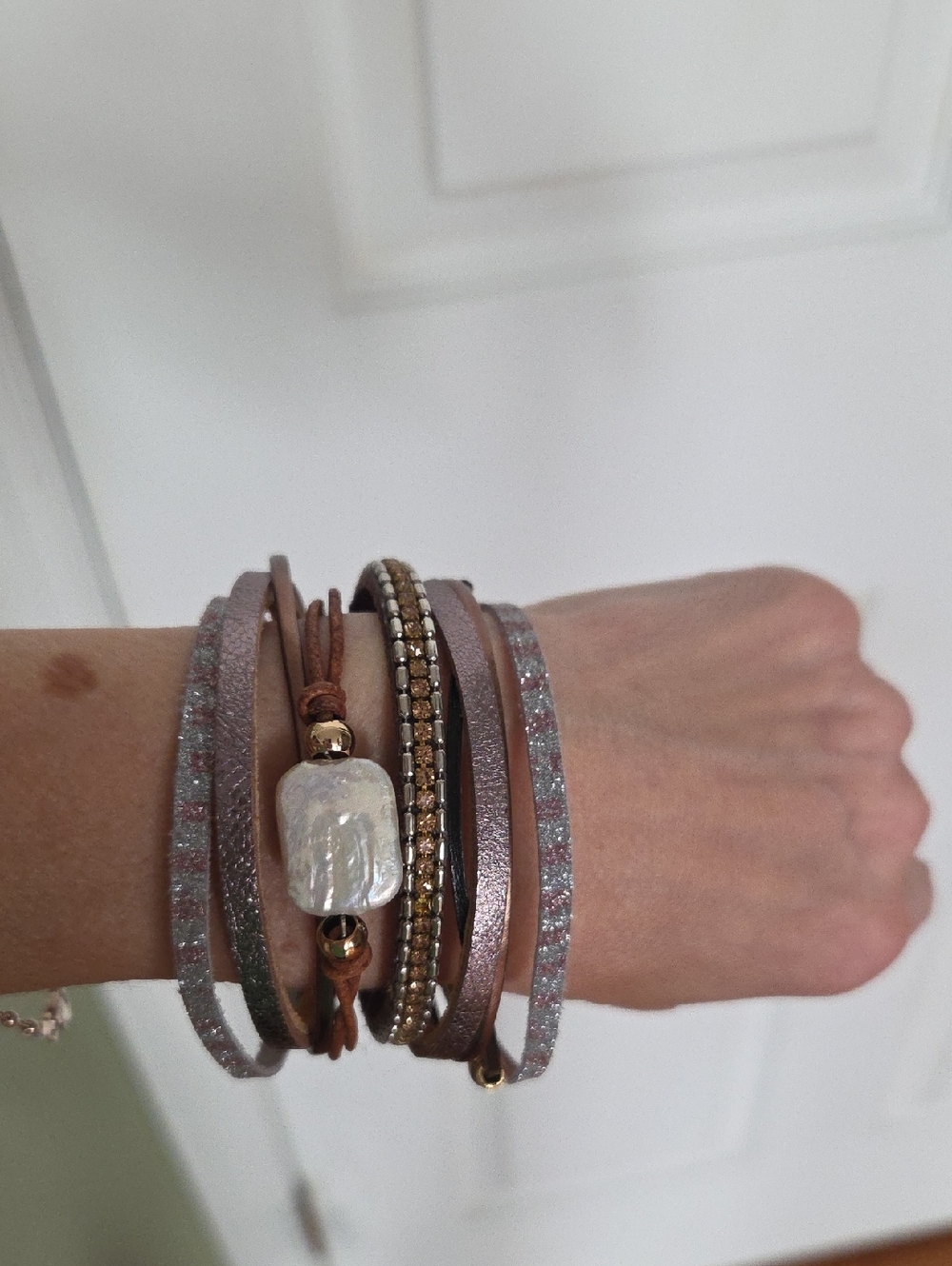 Multi-Strand Leather Bracelet